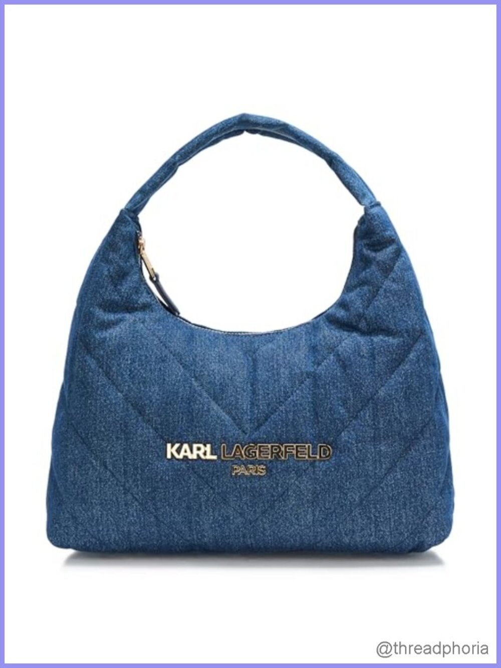 Karl Lagerfeld Voyage Hobo Bag Large Everyday Carry Handbag